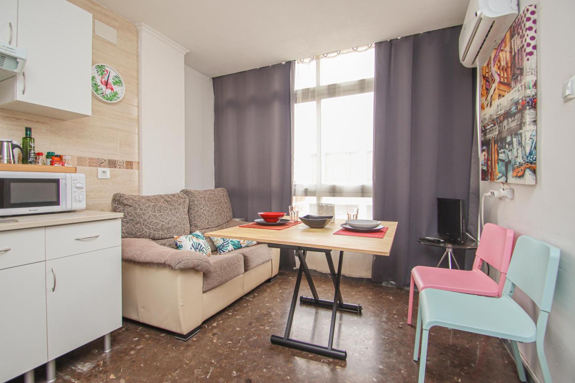 Muy Centrico, Tranquilo Y Acogedor **a/c-wifi** Apartment