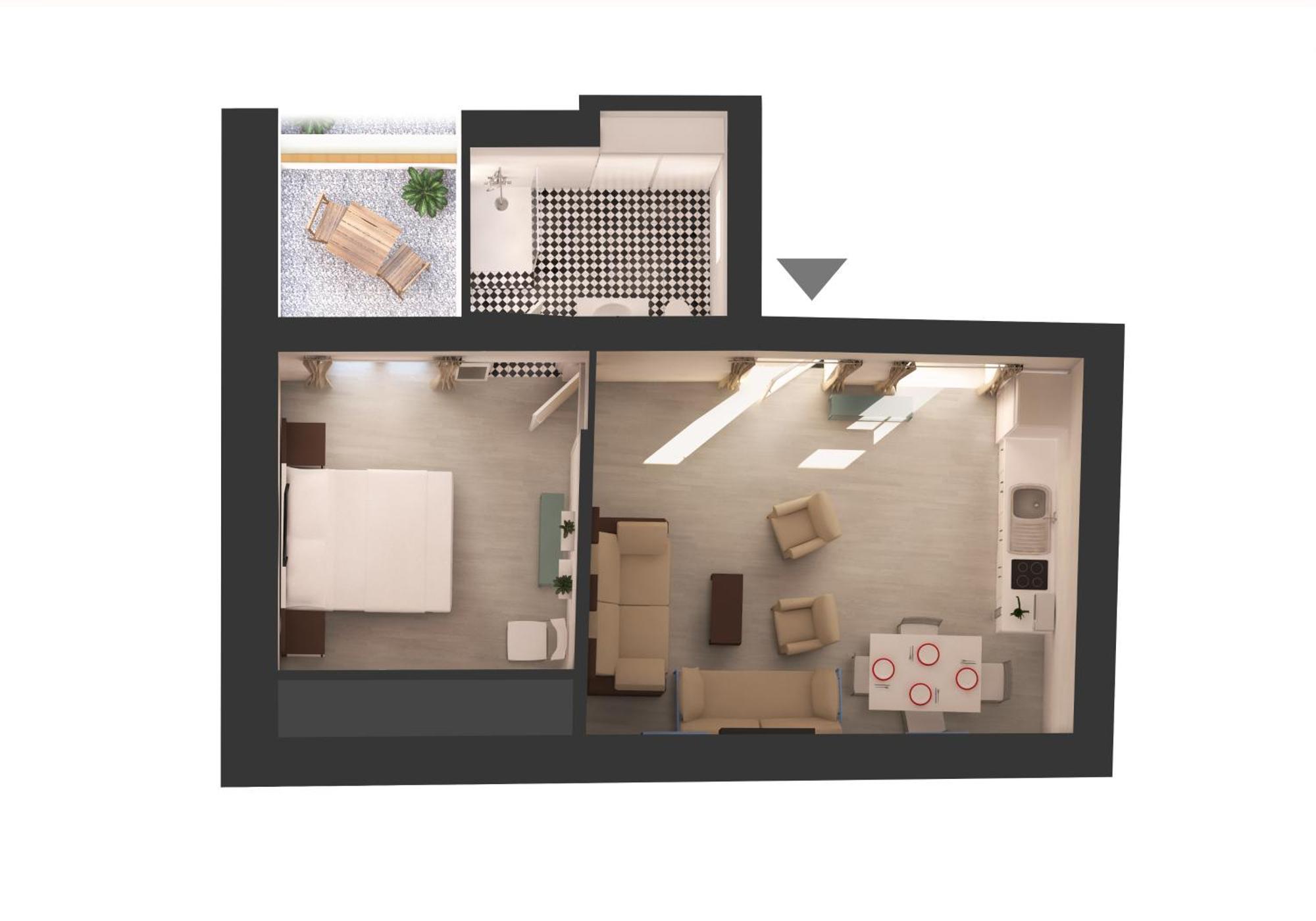 Casas Y Patios De Apartamento