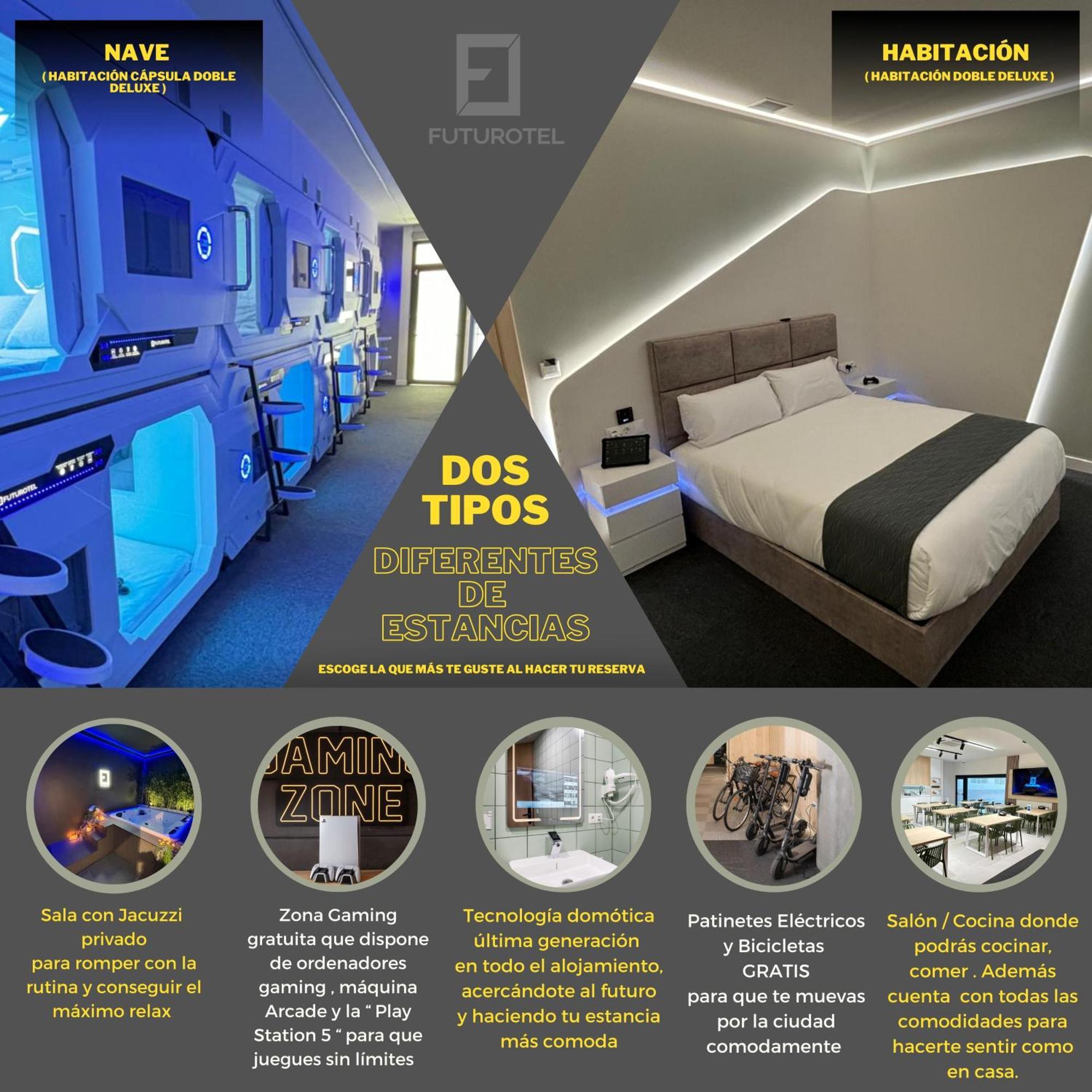 Capsule hotel Futurotel Seville