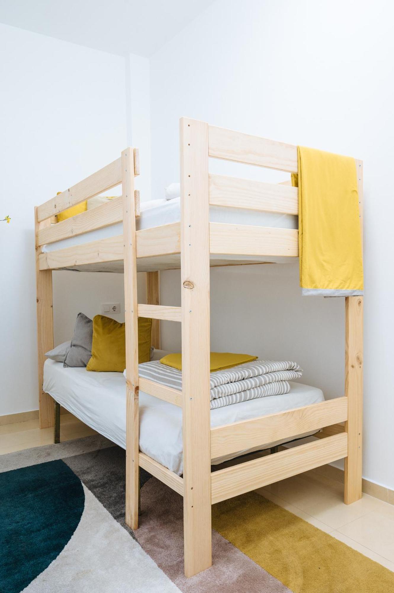 Bright Bunk Bed In Historic Center